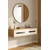 Hanah Home komoda Rany 120, 120 cm, hrast Sapphire / bela / zlatna