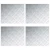 Stepenica Pravokutni 4 pcs Srebrno 60 x 50 cm Aluminij
