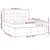 vidaXL Box spring postelja z vzmetnico LED tem. zelena 180x200cm žamet