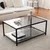 Wallity Klub sto 90x40x60?cm Sivo-Crni