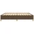 Vidaxl Posteljni okvir brez vzmetnice temno rjav 200x200 cm blago