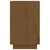Vidaxl Nočna omarica medeno rjava 40x34x55 cm trdna borovina