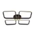 LED plafonsko svetlo HIDALGO LED/40W/230V crno