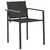 Vrtne stolice 2 pcs Crna i antracit 53,5 x 59 x 77 cm