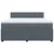 Vidaxl Box spring postelja z vzmetnico temno siva 180x200 cm žamet