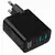 GEMBIRD Brzi punjač TA-UC-PDQC30LCD-BK-02, 30W, 2x USB A, USB C, LCD, Crni