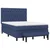 Vidaxl Box spring postelja z vzmetnico modra 140x200 cm blago