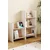 Hanah Home polica za knjige Derga3, 44 cm, hrast Sonoma / bela