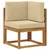 Set vanjskih sofa s jastukom 7 pcs Prirodna i bež Poliester