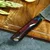 Damaskasti kuhinjski nož YO-37404 - Santoku / Crvena / Plava KP37404
