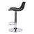 shumee BARSKI STOLEČ Inge črn/krom NASTAVLJIV 60-81 cm