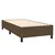 Vidaxl Box spring postelja z vzmetnico temno rjava 90x200 cm blago
