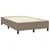 Vidaxl Box spring postelja z vzmetnico taupe 120x200 cm blago