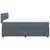 Vidaxl Box spring postelja z vzmetnico temno siva 160x200 cm žamet