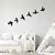 Wallity Zidna dekoracija Flying Birds, Crna