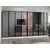 Hanah Home ormar sa reflektujućim staklom Nisa 20645, 360 cm, beli