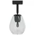 Stropni reflektor Crna 13 x 13 x 26 cm Staklo i Metal