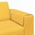 Sofa Svijetlo žuta 250 x 77 x 76 cm Kordura tekstil