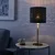 NYMÖ / SKAFTET Stona lampa, crna mesing/mesing