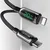 Yesido - podatkovni kabel (CA86) - Lightning na Type-C 20W 5A digitalni zaslon - 120 cm - crni