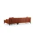 Atelier del Sofa Ugaona garnitura Petra R 145x69x87cm Narandžasta