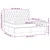 Vidaxl Box spring postelja z vzmetnico LED modra 160x200 cm blago