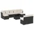 10-dijelni set vrtnih sofa s jastucima crni od poliratana