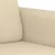 Dvosjed od tkanine krem 140 cm