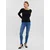 VERO MODA Majica Gold Needle, črna