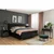 Boxxx BOXSPRING POSTELJA 160 cm  x 200 cm , tekstil črna