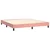 Vidaxl Box spring postelja z vzmetnico roza 180x200 cm žamet