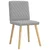 Vidaxl Jedilni stoli 6 kosov Cloud Grey Fabric