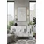 Hanah Home komoda Ece 120, 120 cm, bela / srebrna