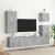 Zidni TV ormarići 2 kom sivi boja betona 80x30x41 cm