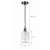 BRILAGI - LED luster na sajli RETRO GLASS 1xE27/60W/230V prečnik 14 cm crna/bela