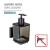 WENKO 71444800 - Dozator tečnog sapuna VACUUM-LOC QUADRO ED 7,5x16 cm crni