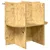 Terarij Smeđa 50 x 50 x 130 cm OSB