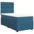 Vidaxl Box spring postelja z vzmetnico modra 100x200 cm žamet