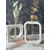 Aberto Design Set vaza Glamour Candle 6ST, 2 komada, Bela