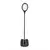 LED prigušiva fleksibilna punjiva stona lampa LUSIA LED/5W/5V 3000/4000K 1200 mAh crna