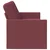 vidaXL 3-sedna sofa Vinorodna rdeča 190 x 81 x 82 cm Blago