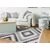 Decormat PVC podloga Sivi geometrijski vzorec 100x150 cm