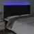 LED uzglavlje crno 160x5x118/128 cm od tkanine
