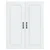vidaXL Stenska kuhinjska omarica Bela 80 x 31 x 100 cm Konstruiran les