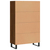 Visoka komoda smeđa boja hrasta 69,5x31x115cm konstruirano drvo