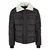 Sherpa Collar Padded Shirt Jacket Black