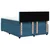 Vidaxl Box spring postelja z vzmetnico modra 140x190 cm žamet