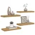 Polica na zidu 4 pcs Smeđa 60 x 23 x 4 cm Konstruirano drvo