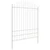 Vrtna Ograda 3 pcs Bijelo 170 x 225 cm Čelik s prahom premazan