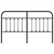 Vidaxl vidaXL Kovinsko vzglavje, črno, 180 cm